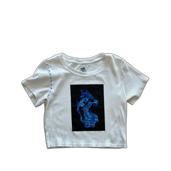 Boys Lie Electric Love Crop Tee - Picture 1 of 1